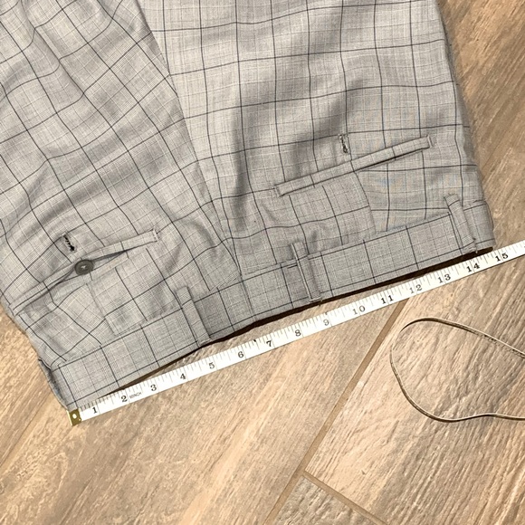 NWOT ROSSI MAN GRAY PLAID SIZE 34S - Picture 3 of 10